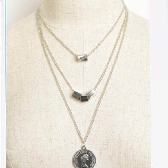 Layered Coin Necklace - Picture 2 of 2